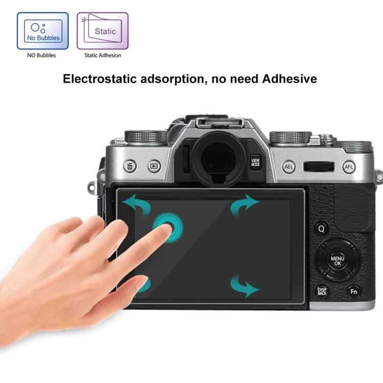 PULUZ 2.5D 9H Tempered Glass Film for Fujifilm X-T10, Compatible with Fujifilm X-A1 / X-A2 / X-M1 / X30 / X-T20 / X-T30 / X-T100 / X-E3, Panasonic GF8, Nikon S2, Casio ZS240 / ZS210 / ZS190 / EX-FR200 / EX-FR110H / EX-FR100L / EX-FRX10