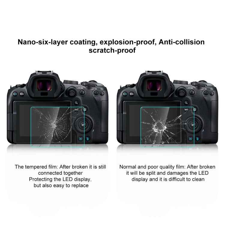PULUZ 2.5D 9H Tempered Glass Film for Canon EOS R6