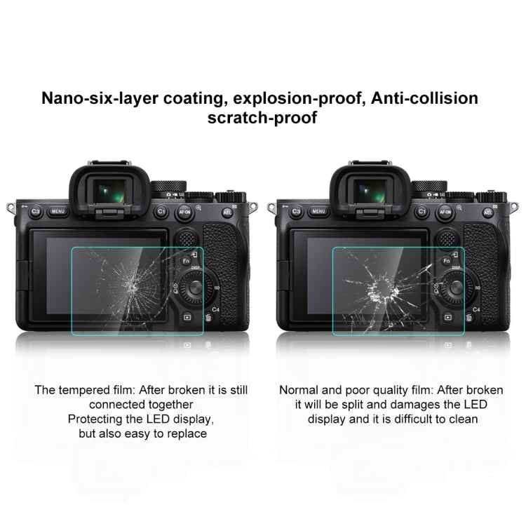 PULUZ 2.5D 9H Tempered Glass Film for Sony Alpha 7 IV / A7 IV / ILCE-7M4 / A7M4