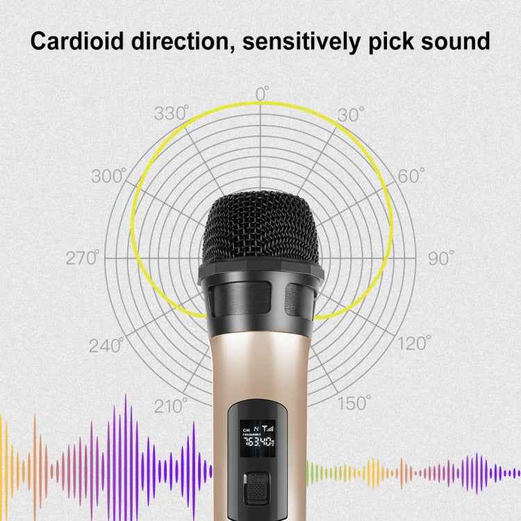 PULUZ UHF Wireless Dynamic Microphone with LED Display