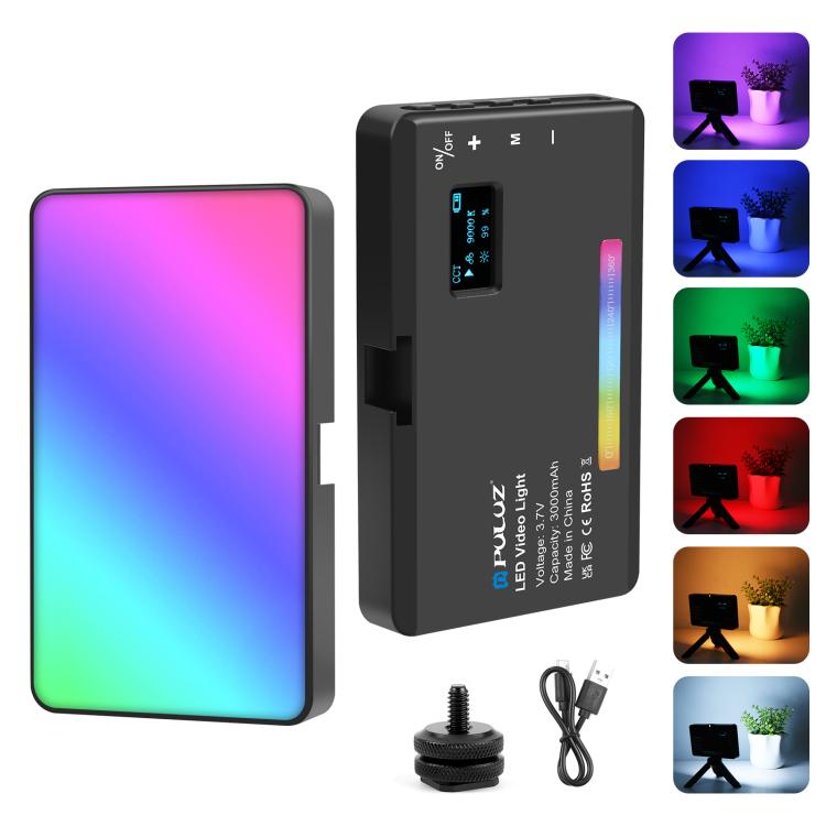 PULUZ Pocket 140 LEDs RGB Full Color Beauty Fill Light Handheld Photography LED Light, 140 LED