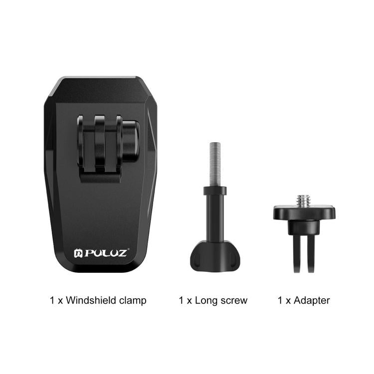 PULUZ Motorcycle Windshield Clip Bracket Camera Mount, Windshield Clip II