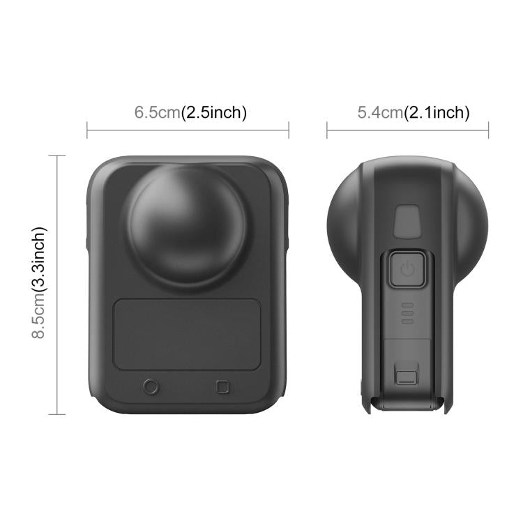 For DJI Osmo 360 STARTRC Camera All-in-one Body Lens Silicone Cover, Body Lens Silicone Cover