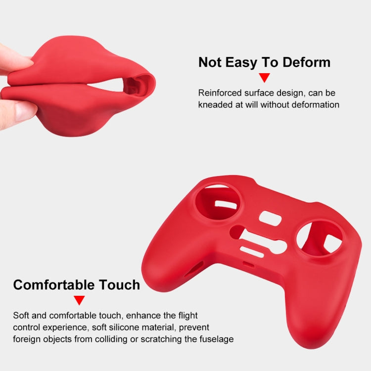 For DJI FPV Combo Remote Control PULUZ Silicone Protective Case with Neck Strap