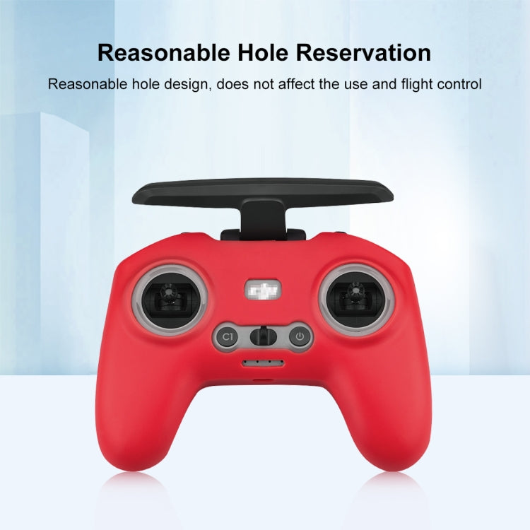 For DJI FPV Combo Remote Control PULUZ Silicone Protective Case with Neck Strap