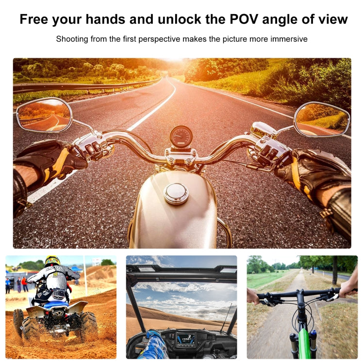 PULUZ Bending Action Camera Motorcycle Helmet Chin Mount