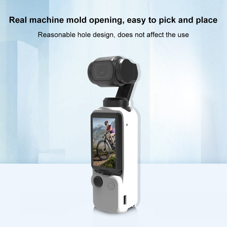 For DJI OSMO Pocket 3 PULUZ  3 in 1 Silicone Cover Case Set, Silicone Case White, Silicone Case Black, Silicone Case Red