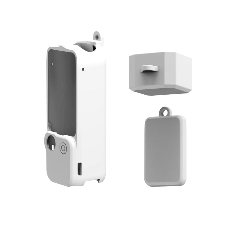 For DJI OSMO Pocket 3 PULUZ  3 in 1 Silicone Cover Case Set, Silicone Case White, Silicone Case Black, Silicone Case Red