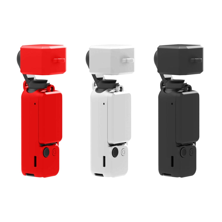 For DJI OSMO Pocket 3 PULUZ  3 in 1 Silicone Cover Case Set, Silicone Case White, Silicone Case Black, Silicone Case Red