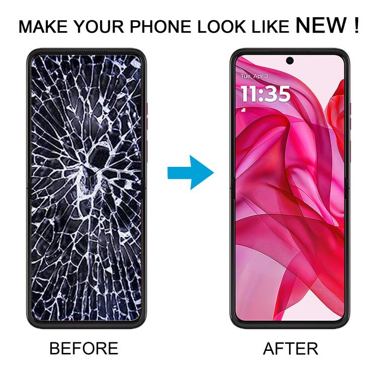 For Motorola Razr+ 2024 Original LCD Screen Digitizer Full Assembly with Frame, For Motorola Razr+ 2024(Original)