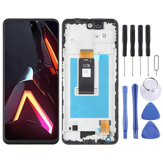 For ZTE nubia Neo 3 5G LCD Screen Digitizer Full Assembly with Frame, For ZTE nubia Neo 3 5G