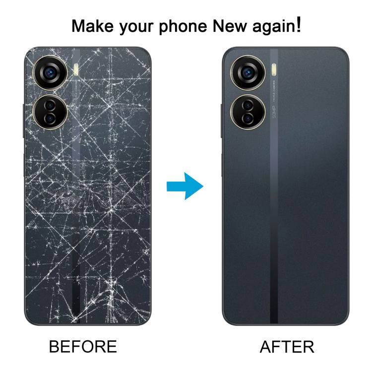 For ZTE Axon 40 Lite Plastic Battery Back Cover with Middle Frame / Camera Lens Cover, For ZTE Axon 40 Lite