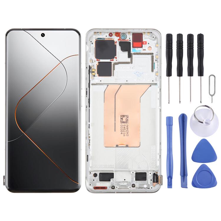 Écran LCD AMOLED d'origine pour Xiaomi 14 Pro, assemblage complet avec châssis, pour Xiaomi 14 Pro (Original)