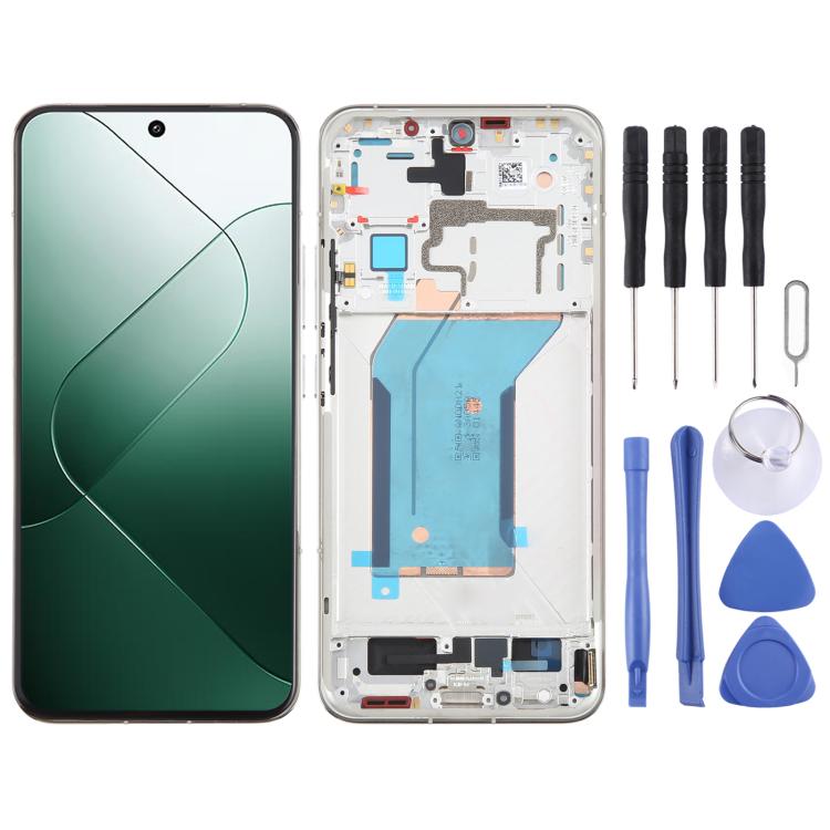 Pantalla LCD AMOLED original para Xiaomi 14, digitalizador completo con marco (original)