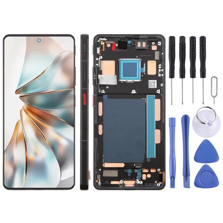 For ZTE nubia Z60S Pro NX725J Original LCD Screen Digitizer Full Assembly with Frame, For ZTE nubia Z60S Pro(Original)