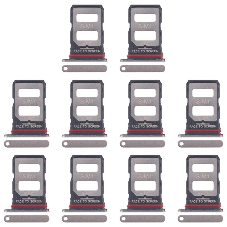 For Xiaomi 14T 5G 10pcs Original SIM Card Tray + SIM Card Tray, For Xiaomi 14T 5G(Original)