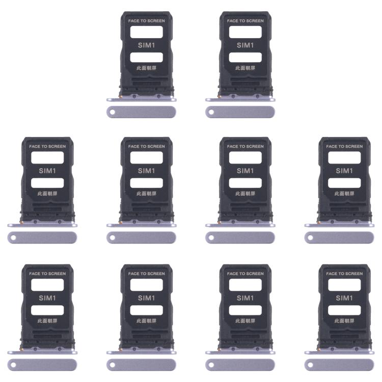 For Xiaomi 15 10pcs Original SIM Card Tray + SIM Card Tray, For Xiaomi 15(Original)