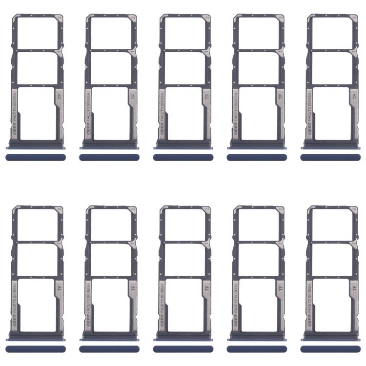 For Xiaomi Redmi 14C 4G 10pcs Original SIM Card Tray + SIM Card Tray + Micro SD Card Tray, For Xiaomi Redmi 14C 4G(Original)