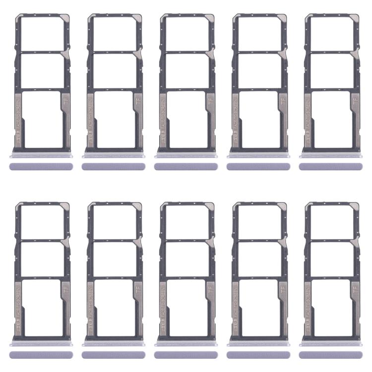 For Xiaomi Redmi 14C 4G 10pcs Original SIM Card Tray + SIM Card Tray + Micro SD Card Tray, For Xiaomi Redmi 14C 4G(Original)
