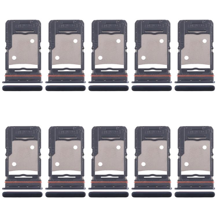 For Tecno Camon 18P 10pcs Original SIM Card Tray + SIM Card Tray + Micro SD Card Tray, For Tecno Camon 18 P(10pcs)