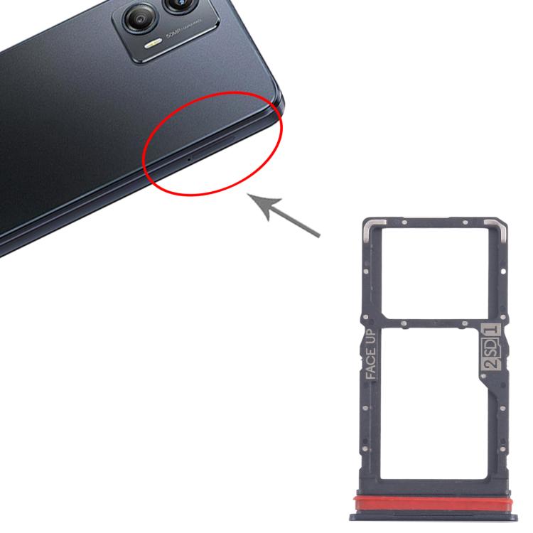 For Motorola Moto G53 XT2335-2 10pcs Original SIM + Micro SD Card Tray, For Motorola Moto G53