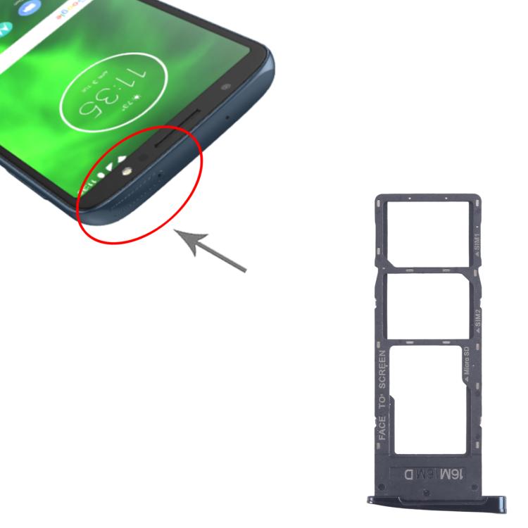 For Motorola Moto G6 10pcs Original SIM Card Tray + SIM Card Tray + Micro SD Card Tray, For Motorola Moto G6