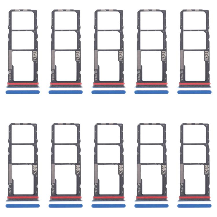 For Motorola Moto G04 10pcs Original SIM Card Tray + SIM Card Tray + Micro SD Card Tray, For Motorola Moto G04(Original), For Motorola Moto G04