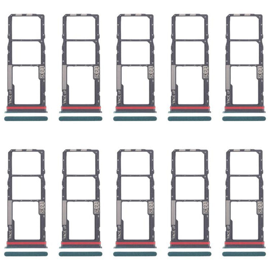 For Motorola Moto G04s 10pcs Original SIM Card Tray + SIM Card Tray + Micro SD Card Tray, For Motorola Moto G04s, For Motorola Moto G04s(Original)