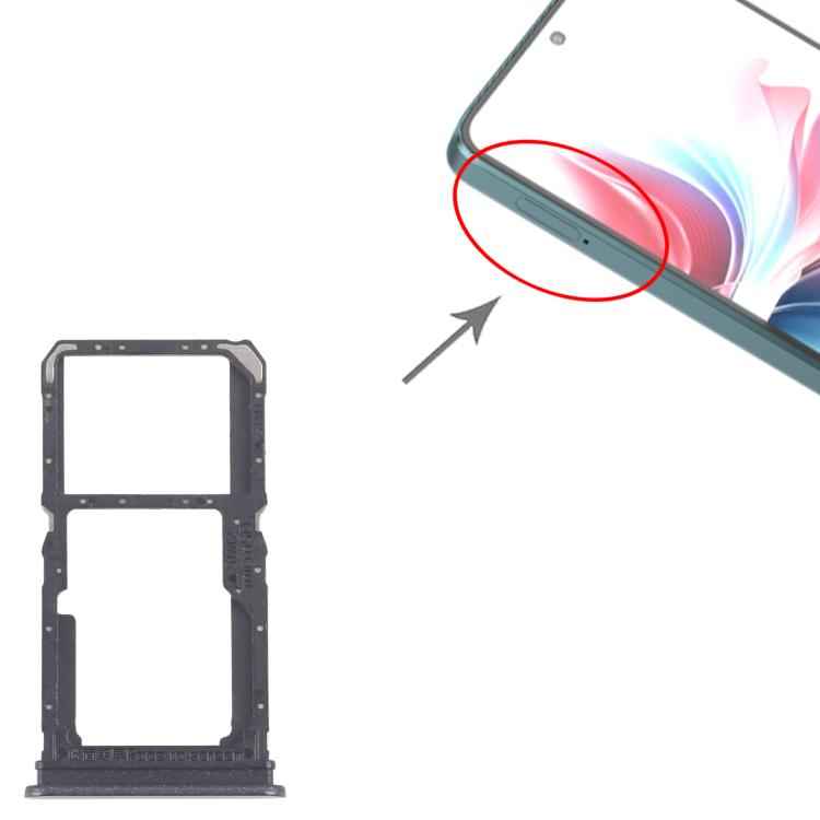 For OPPO Reno11 F CPH2603 10pcs Original SIM Card Tray + SIM Card Tray / Micro SD Card Tray