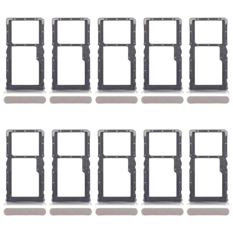 For Realme 10 Pro 5G RMX3663 RMX3660 RMX3661 10pcs Original SIM Card Tray + SIM Card Tray / Micro SD Card Tray