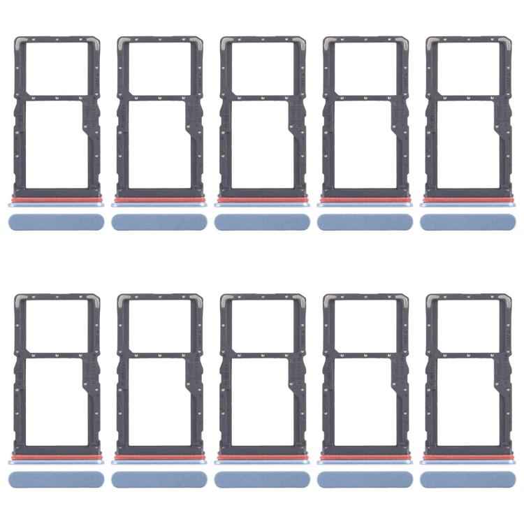 For Realme 10 Pro 5G RMX3663 RMX3660 RMX3661 10pcs Original SIM Card Tray + SIM Card Tray / Micro SD Card Tray