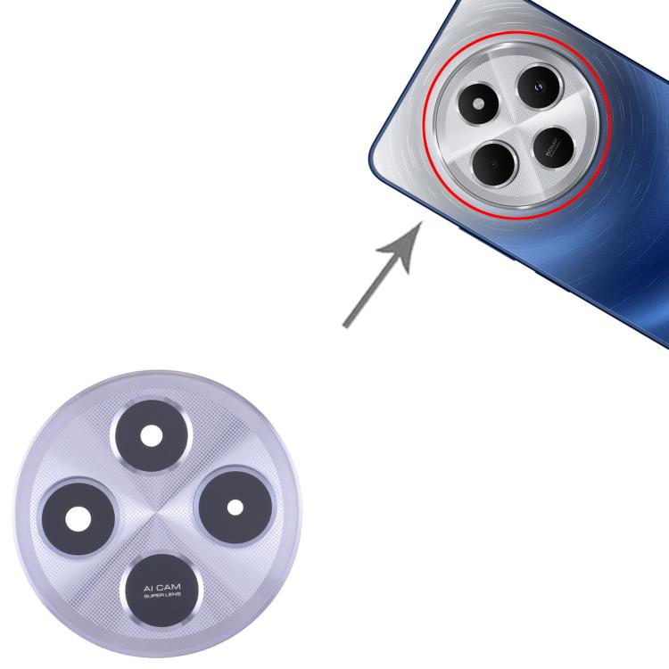 For Xiaomi Redmi 14R 5G Back Camera Lens, For Xiaomi Redmi 14R 5G(Purple), For Xiaomi Redmi 14R 5G(Silver), For Xiaomi Redmi 14R 5G
