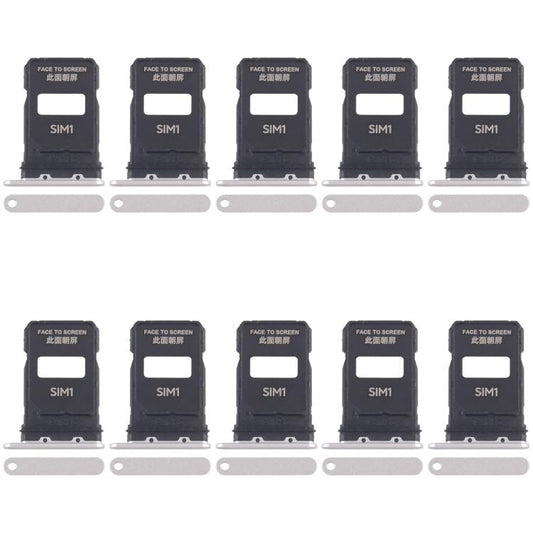 For Xiaomi 15 Pro 10pcs SIM Card Tray + SIM Card Tray, For Xiaomi 15 Pro