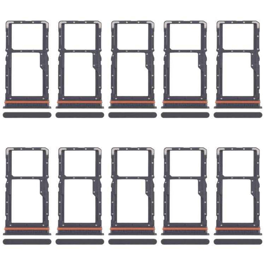 For Xiaomi Poco M6 Plus 10pcs Original SIM Card Tray + SIM Card Tray / Micro SD Card Tray