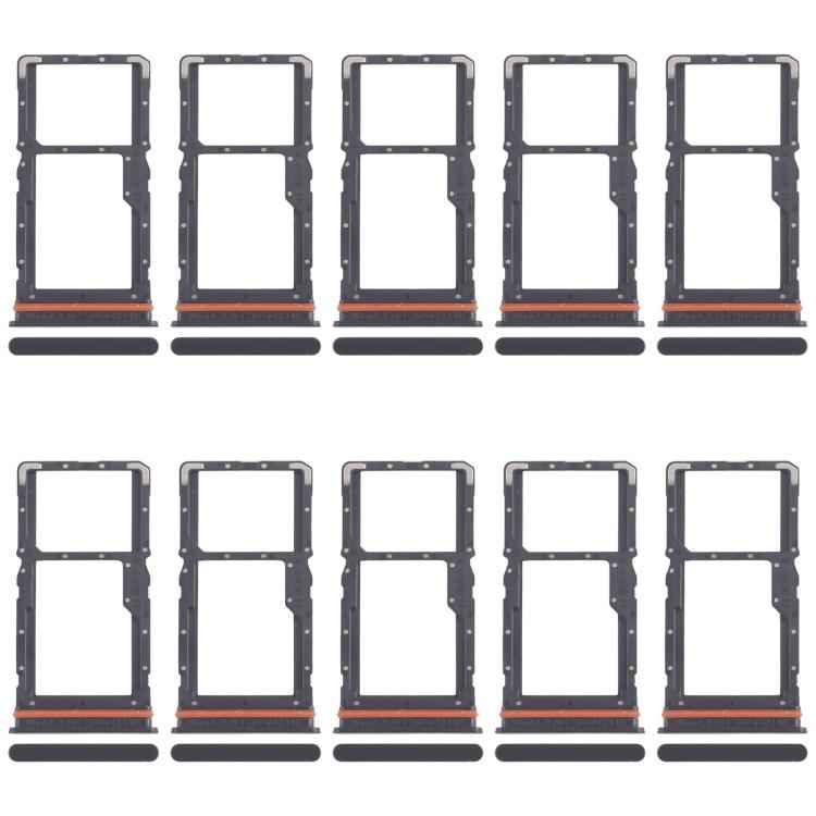 For Xiaomi Redmi Note 13R 10pcs Original SIM Card Tray + SIM Card Tray / Micro SD Card Tray