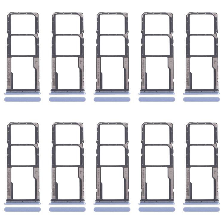 For Xiaomi Poco M6 Pro 4G 10pcs Original SIM Card Tray + SIM Card Tray + Micro SD Card Tray