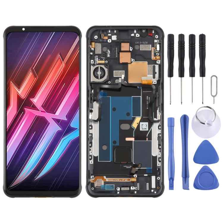 For ZTE nubia RedMagic 6 NX669J Original LCD Screen Digitizer Full Assembly with Frame