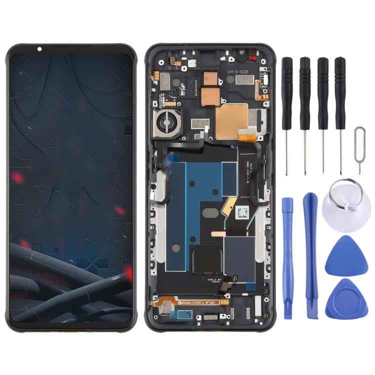 For ZTE nubia RedMagic 6s Pro NX669S Original LCD Screen Digitizer Full Assembly with Frame