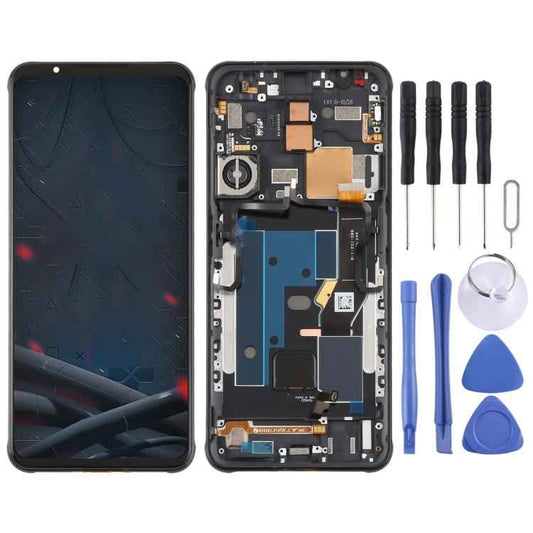 For ZTE nubia RedMagic 6s Pro NX669S Original LCD Screen Digitizer Full Assembly with Frame