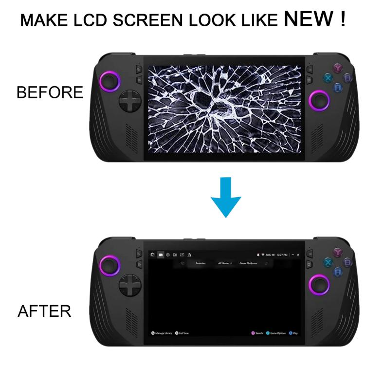 For Asus Rog Ally X2024 Ally-RC72LA-NH007W Original LCD Screen Digitizer Full Assembly with Frame, For Asus Rog Ally X 2024(Original)