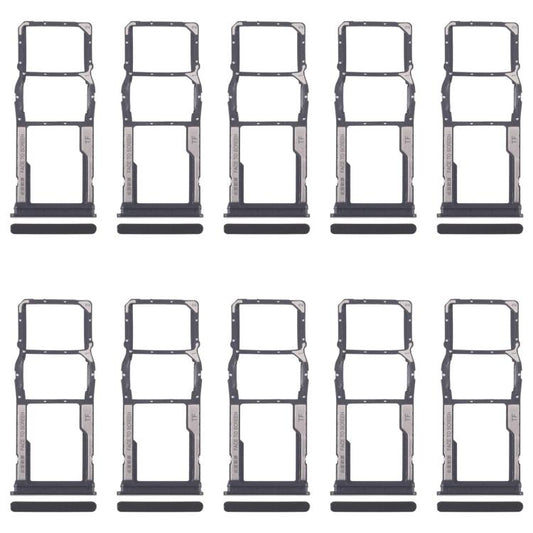 For Xiaomi Redmi 13C 5G 10pcs SIM Card Tray + SIM Card Tray + Micro SD Card Tray