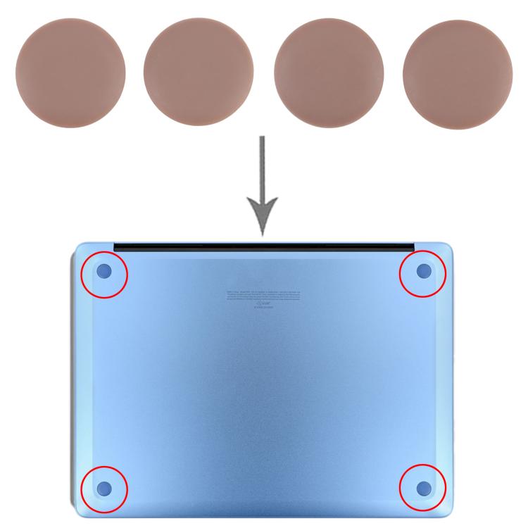 For Microsoft Surface Laptop 7 4 in 1 Bottom Case Rubber Mats