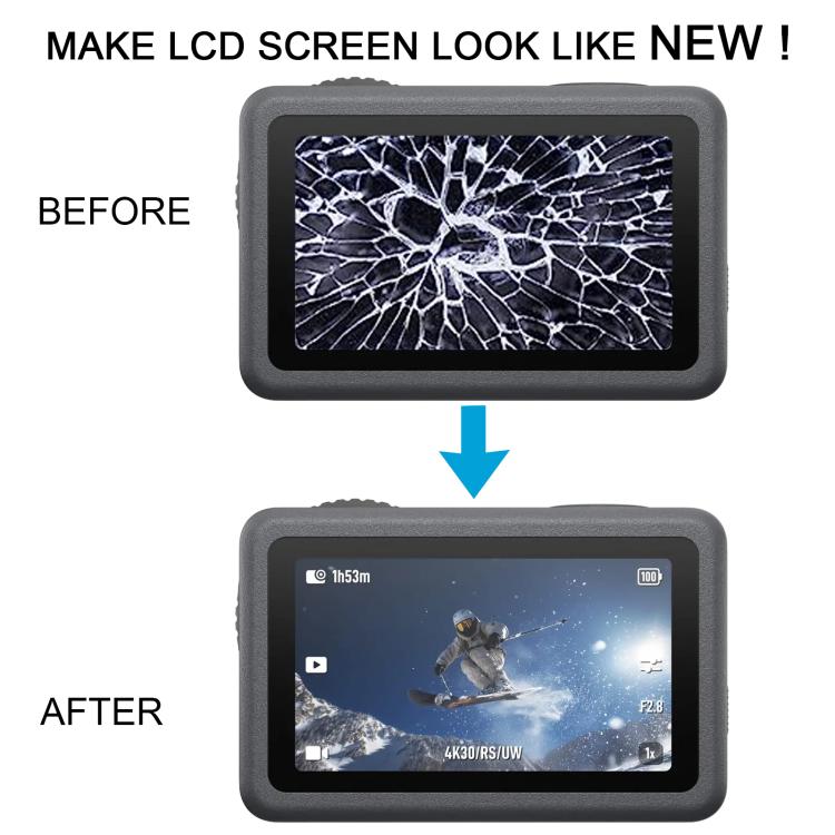 For DJI Osmo Action 6 Original Rear Main LCD Screen Digitizer Full Assembly with Frame