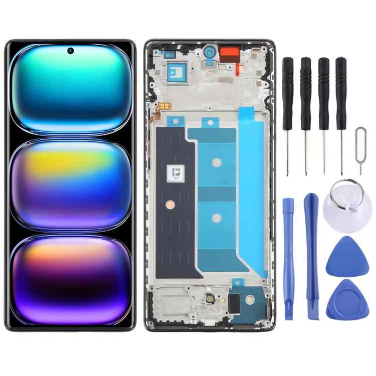 For Infinix Hot 50 Pro+ 4G X6880 AMOLED Original LCD Screen Digitizer Full Assembly with Frame, For Infinix Hot 50 Pro+ 4G(Original)