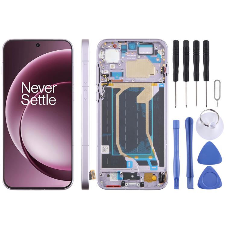For OnePlus 15 CPH2747 CPH2745 PLK110 CPH2749 Original LCD Screen Digitizer Full Assembly with Frame, For OnePlus 15(Original)