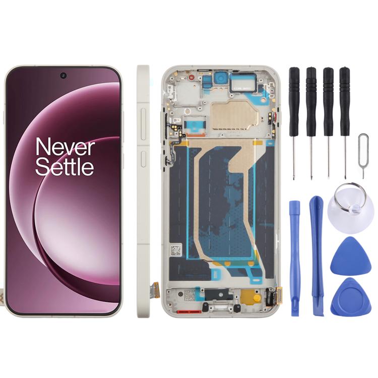 For OnePlus 15 CPH2747 CPH2745 PLK110 CPH2749 Original LCD Screen Digitizer Full Assembly with Frame, For OnePlus 15(Original)