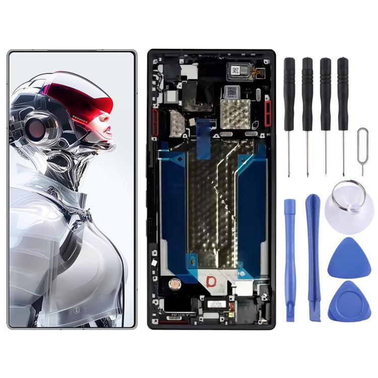 For ZTE RedMagic 11S Pro+ AMOLED Original LCD Screen Digitizer Full Assembly with Frame