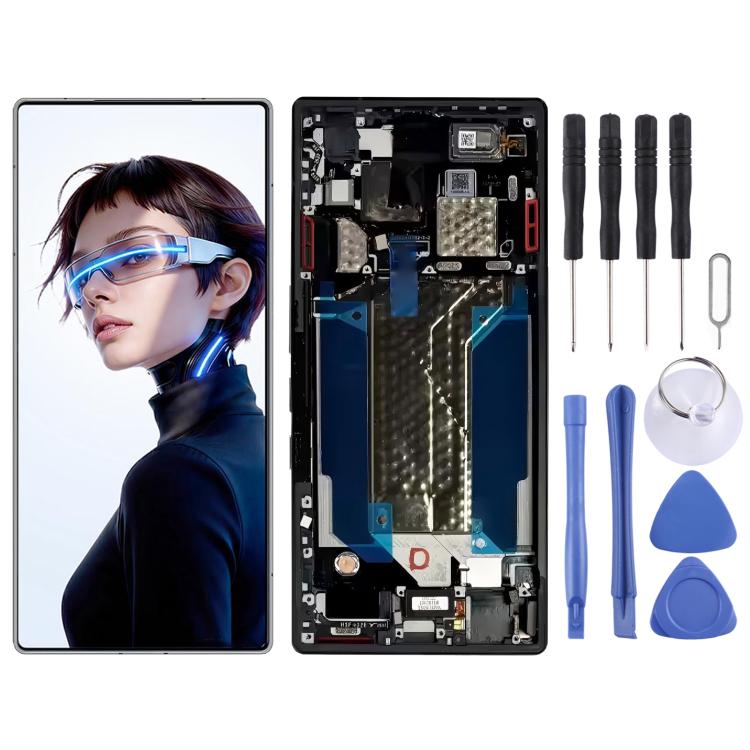 For ZTE RedMagic 11S Pro China AMOLED Original LCD Screen Digitizer Full Assembly with Frame