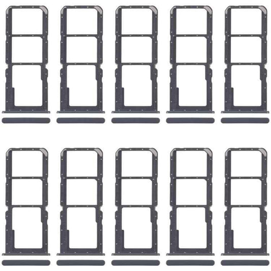 For Realme C30s RMX3690 10pcs SIM Card Tray + SIM Card Tray + Micro SD Card Tray