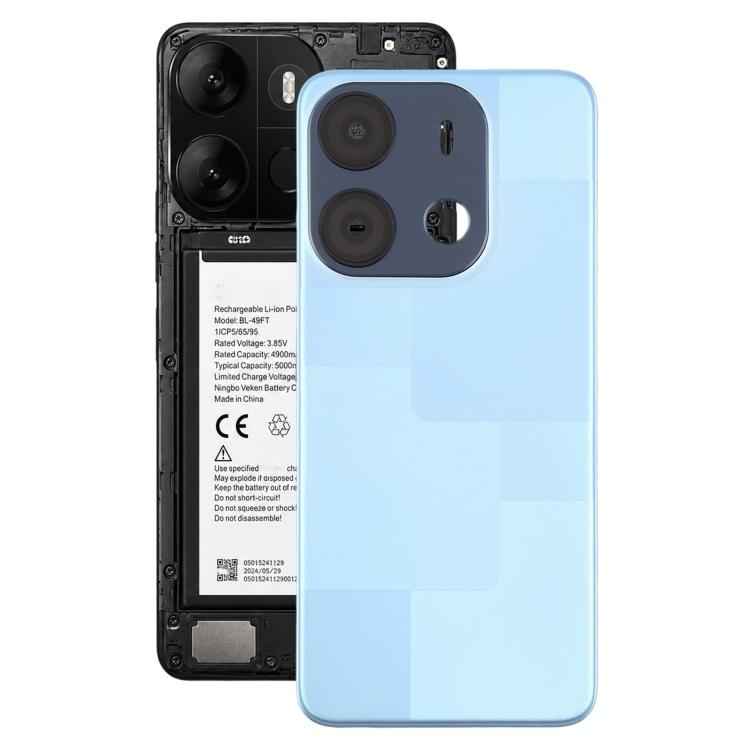 For Tecno Pop 7 BF6 Original Battery Back Cover with Camera Lens Frame / Side Keys